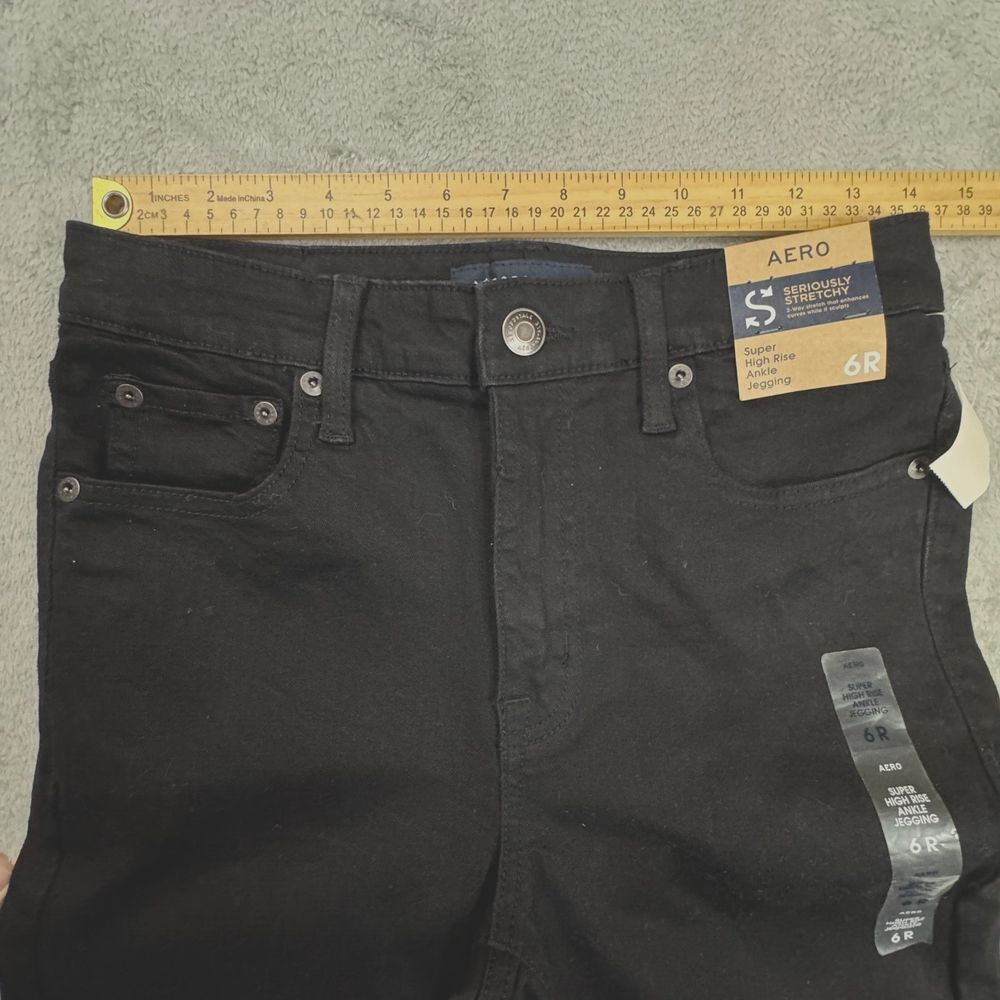 Aeropostale NWT Women's Black Jegging Size 6R (28x27) Super High Rise - Picture 9 of 12